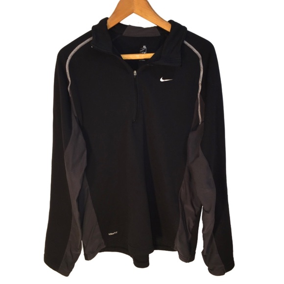 Nike Other - Nike Fit Therma Half Zip Pullover Black Size XL